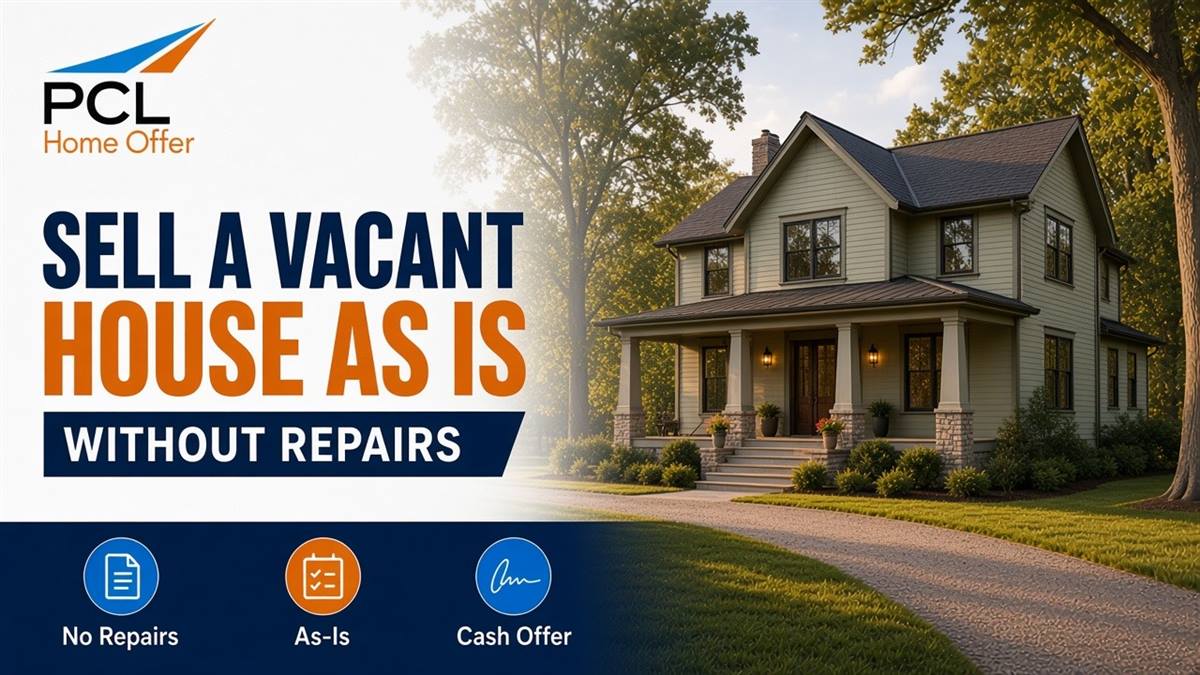 Sell a vacant house as is without repairs