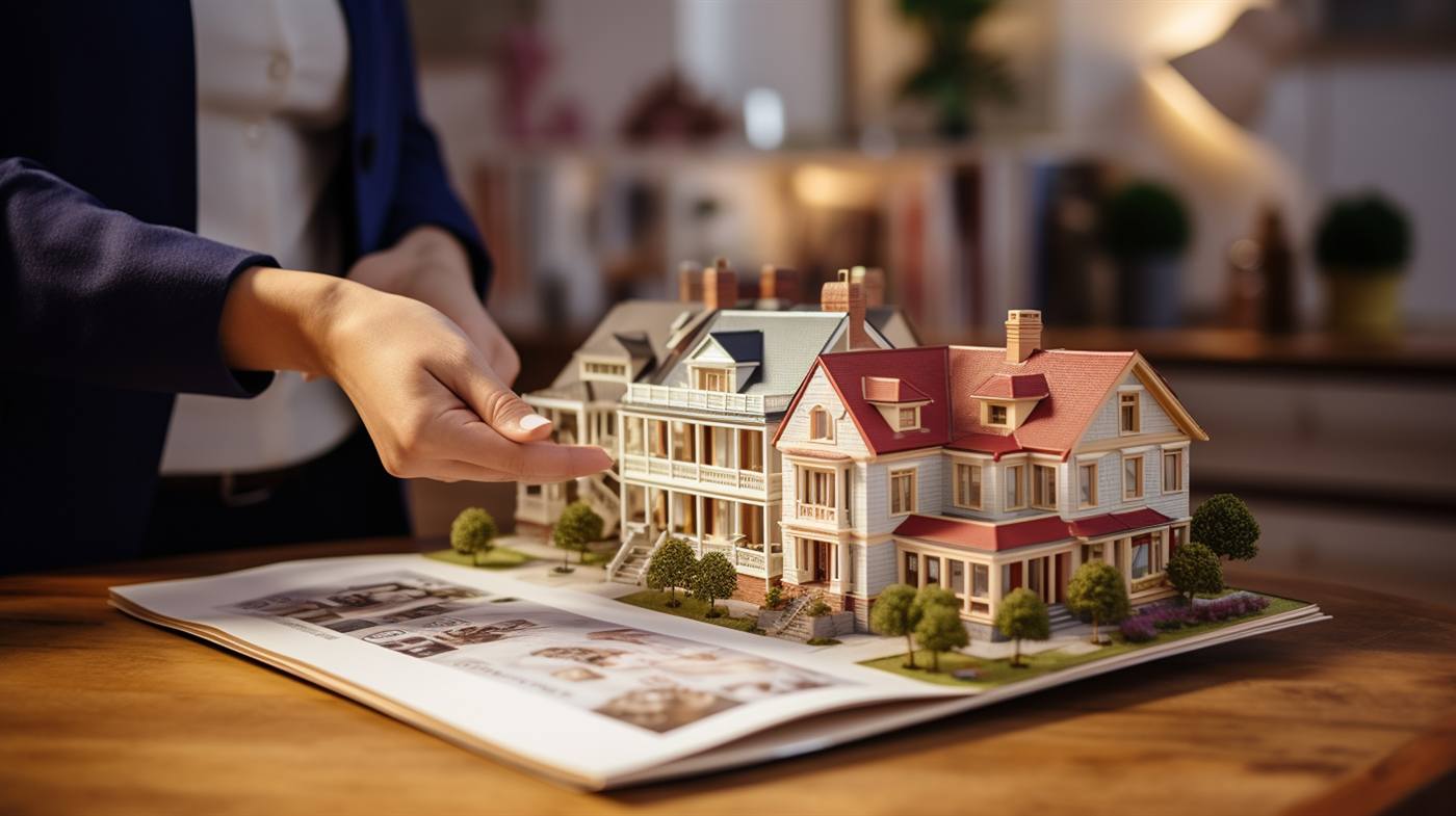 Real estate agent helping a homeowner review selling documents
